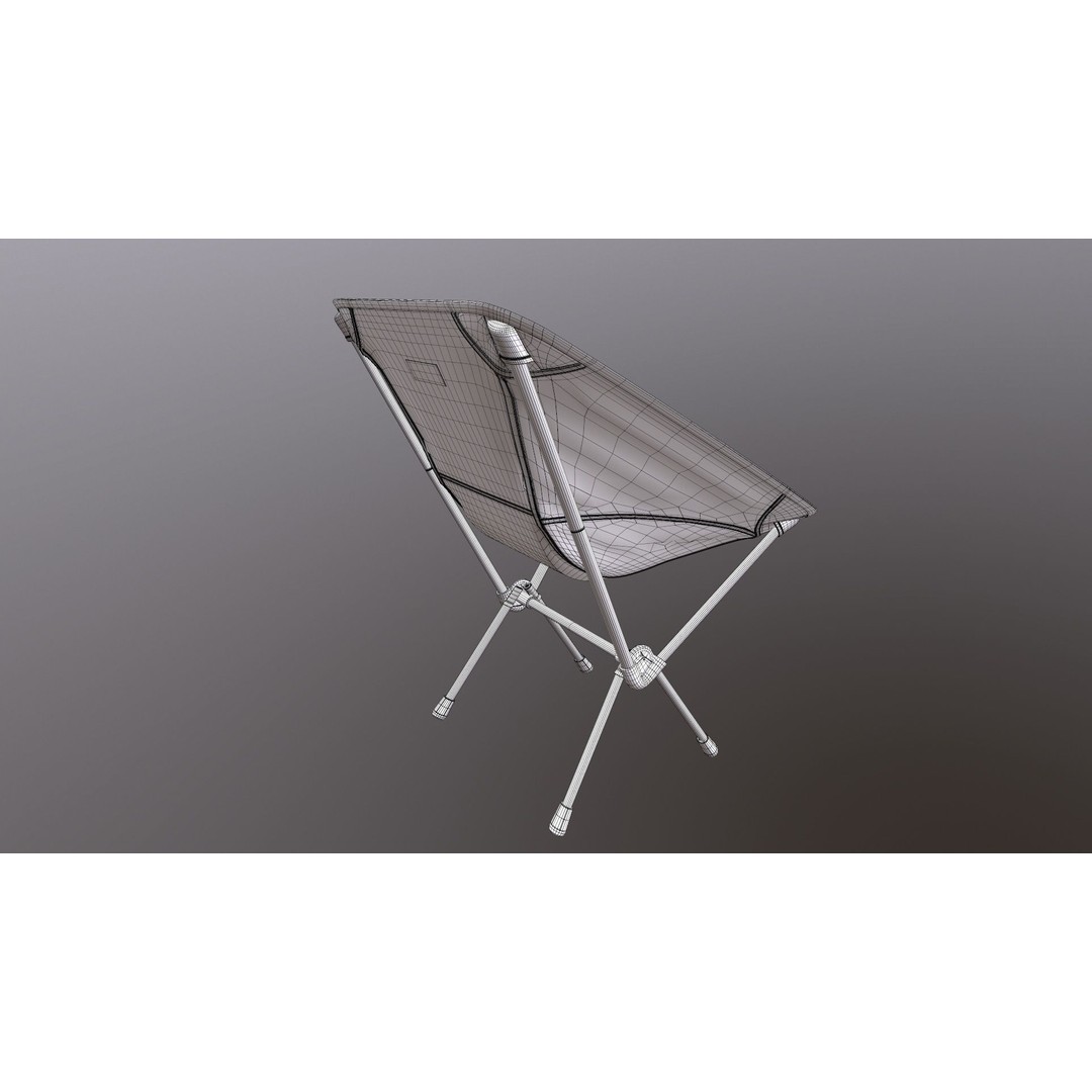 Folding Chair 3D Model – Game Ready PBR Asset, FBX, OBJ - View 25