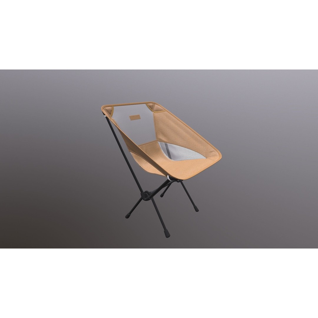 Folding Chair 3D Model – Game Ready PBR Asset, FBX, OBJ - View 6