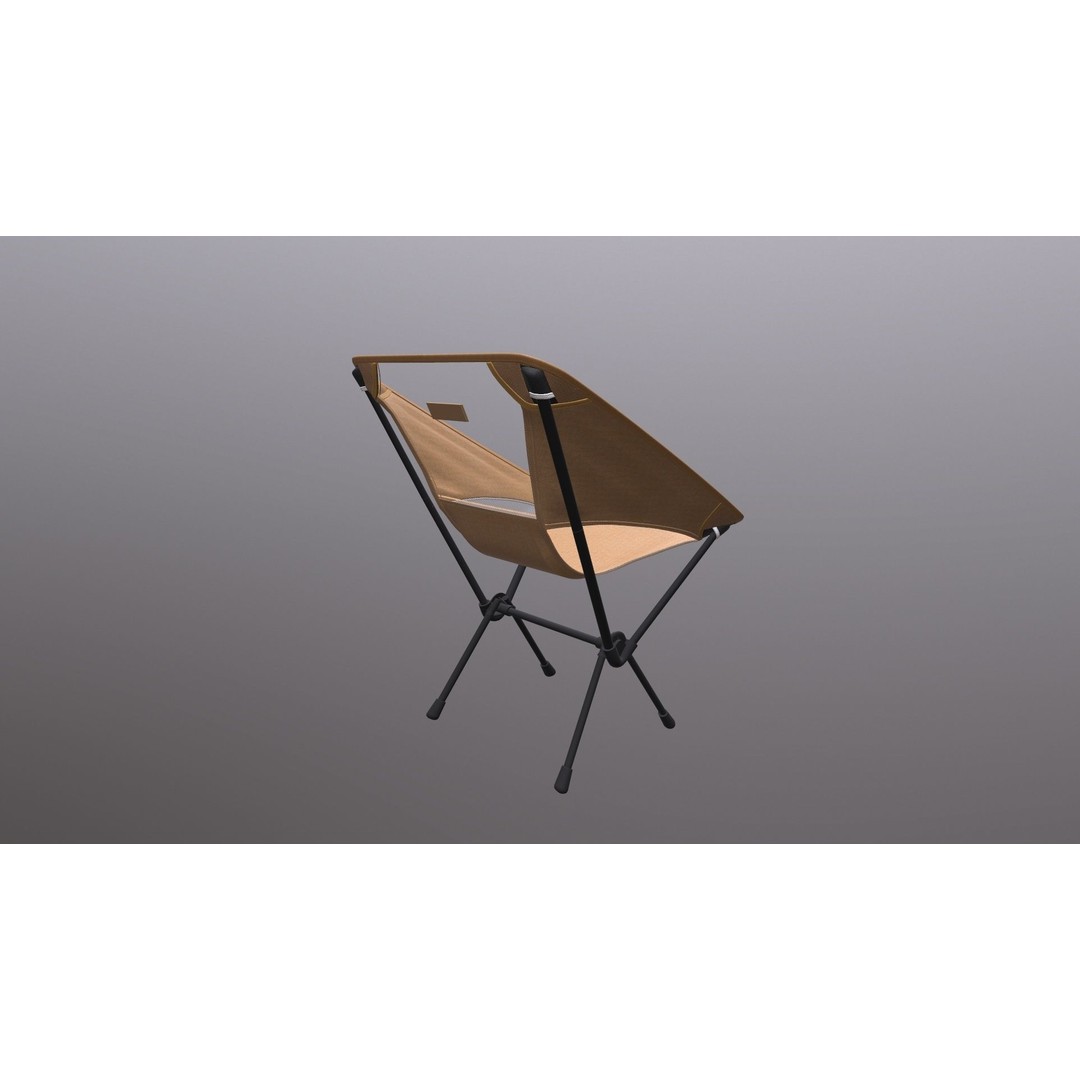 Folding Chair 3D Model – Game Ready PBR Asset, FBX, OBJ - View 7