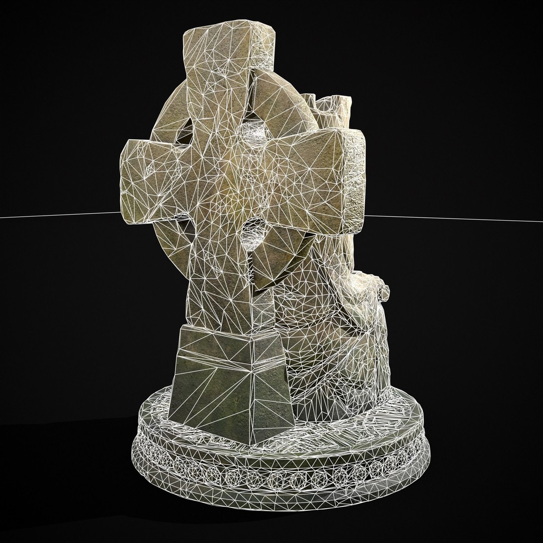 King Throne Statue 3D Model – Low Poly PBR Asset, FBX & OBJ - View 11