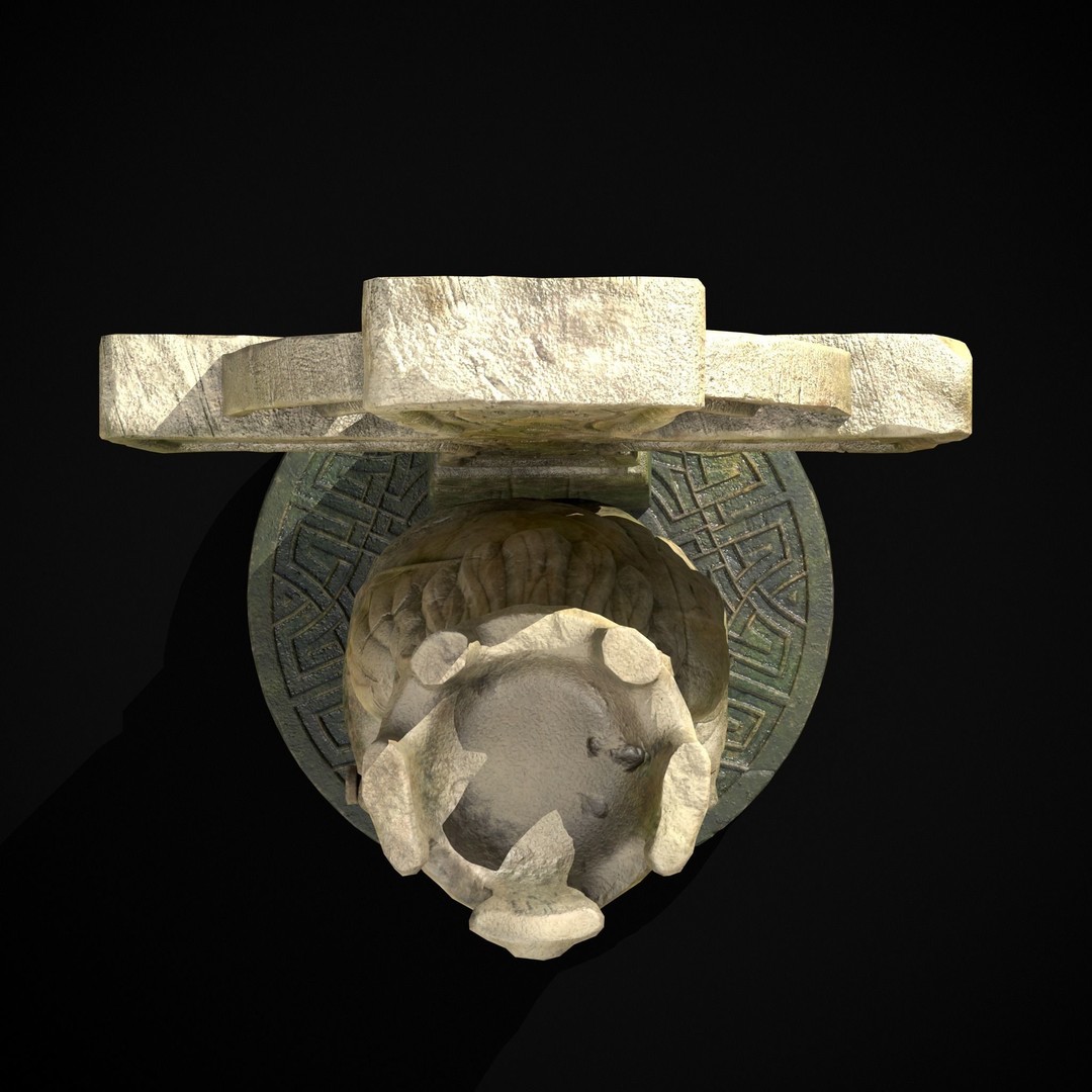 King Throne Statue 3D Model – Low Poly PBR Asset, FBX & OBJ - View 24