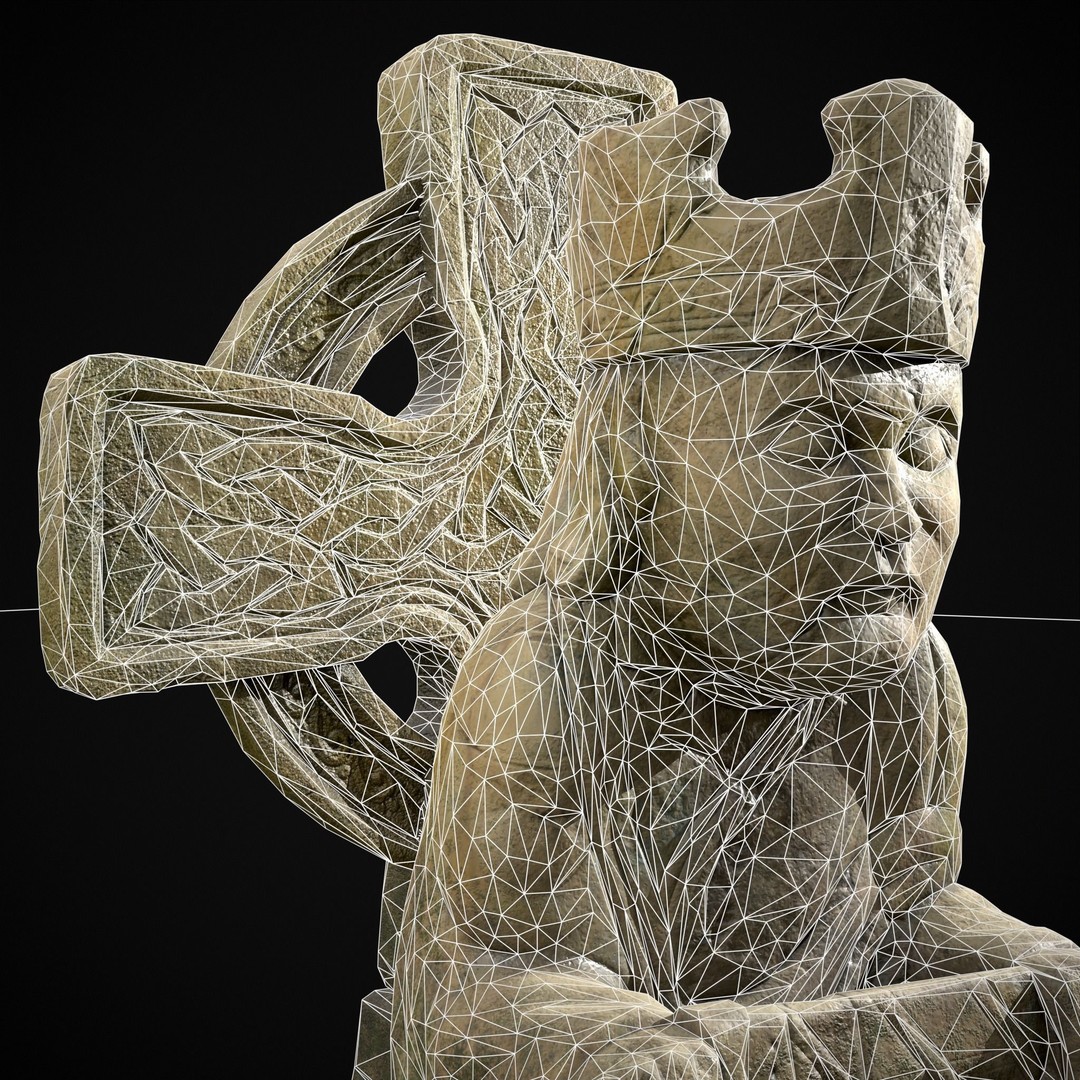 King Throne Statue 3D Model – Low Poly PBR Asset, FBX & OBJ - View 26