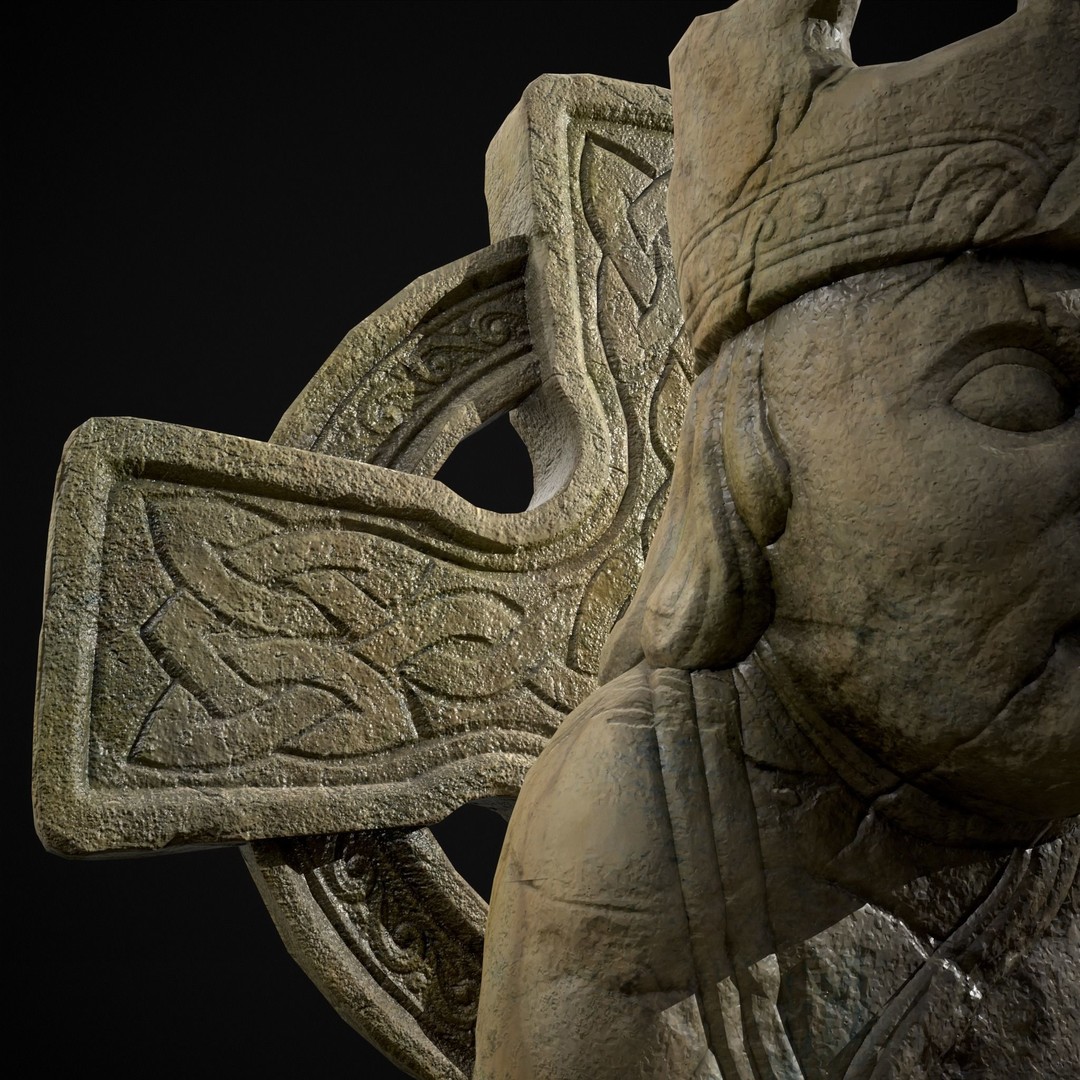 King Throne Statue 3D Model – Low Poly PBR Asset, FBX & OBJ - View 33