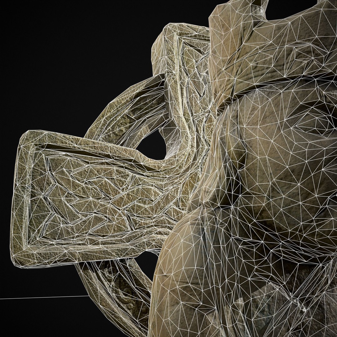 King Throne Statue 3D Model – Low Poly PBR Asset, FBX & OBJ - View 34