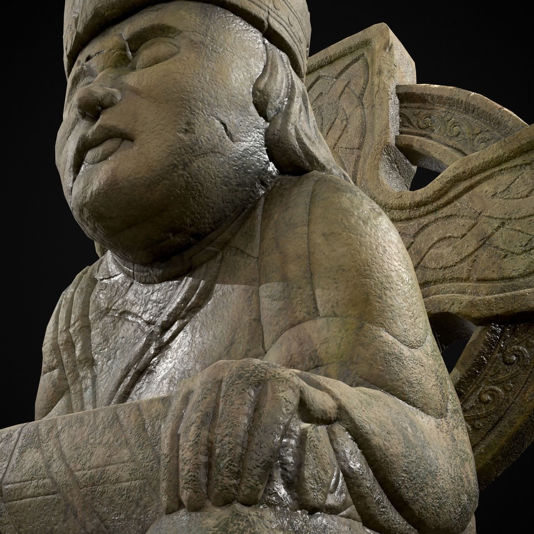 King Throne Statue 3D Model – Low Poly PBR Asset, FBX & OBJ - View 39