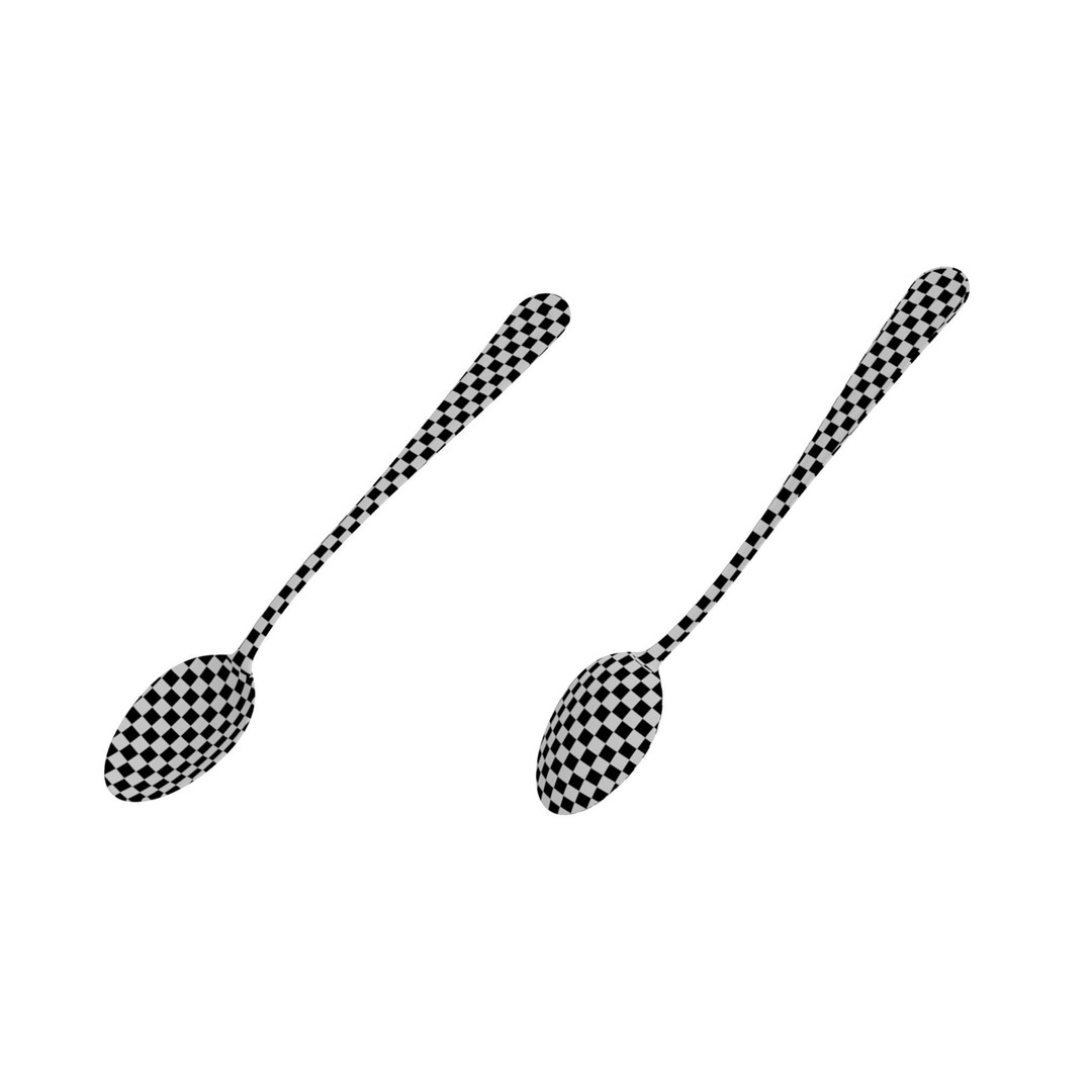 Soda Spoon 3D Model – Classic Cutlery, PBR Textures, FBX & More - View 16