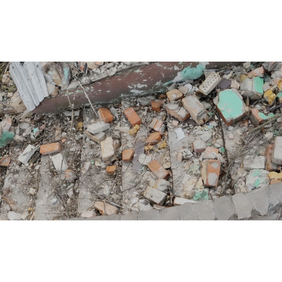 Ukraine Debris 3D Model – Low Poly Game Asset, FBX, Blender - View 12