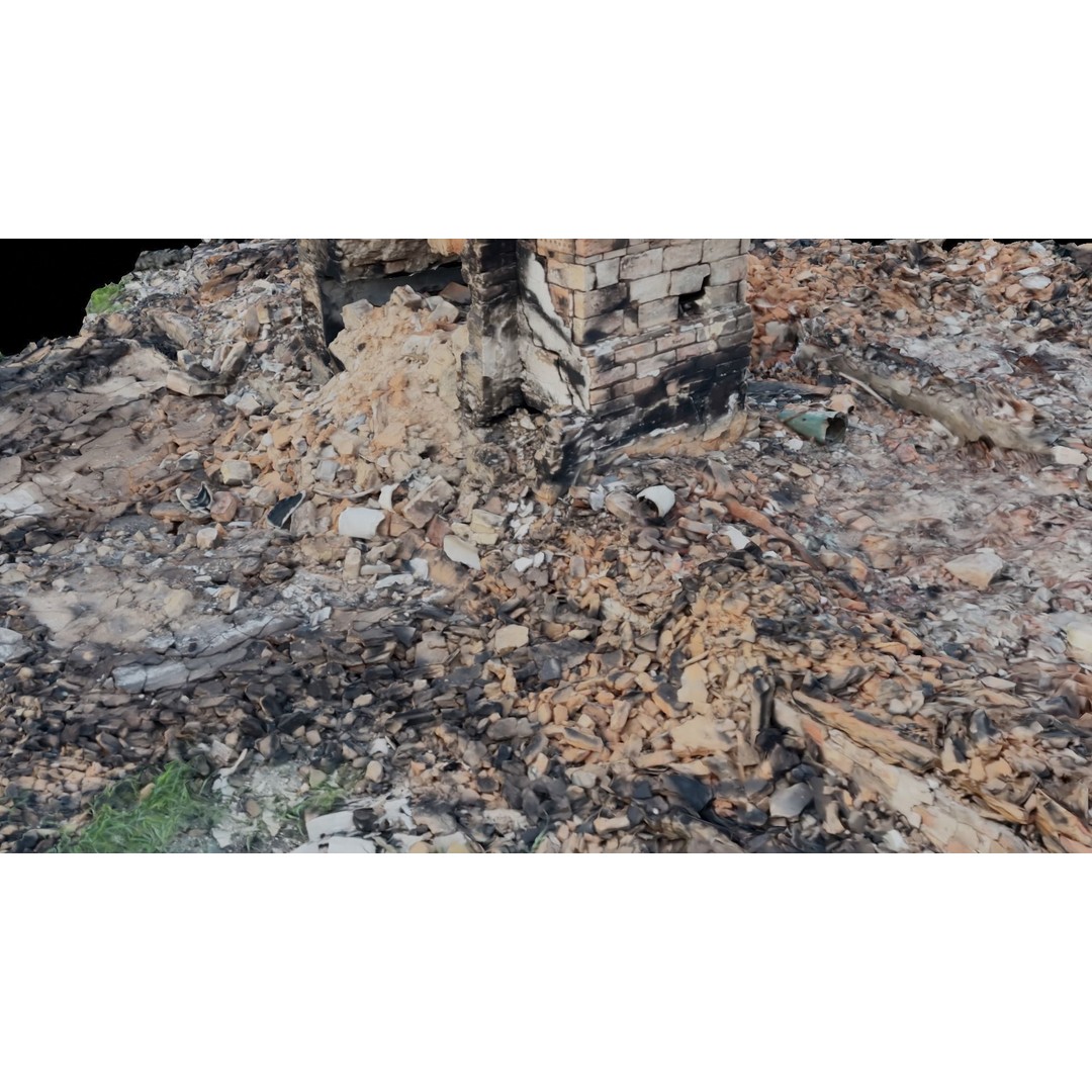 Ukraine Debris 3D Model – Low Poly Game Asset, FBX, Blender - View 13