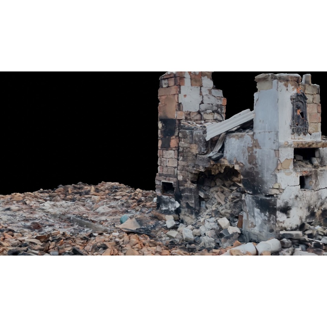 Ukraine Debris 3D Model – Low Poly Game Asset, FBX, Blender - View 15