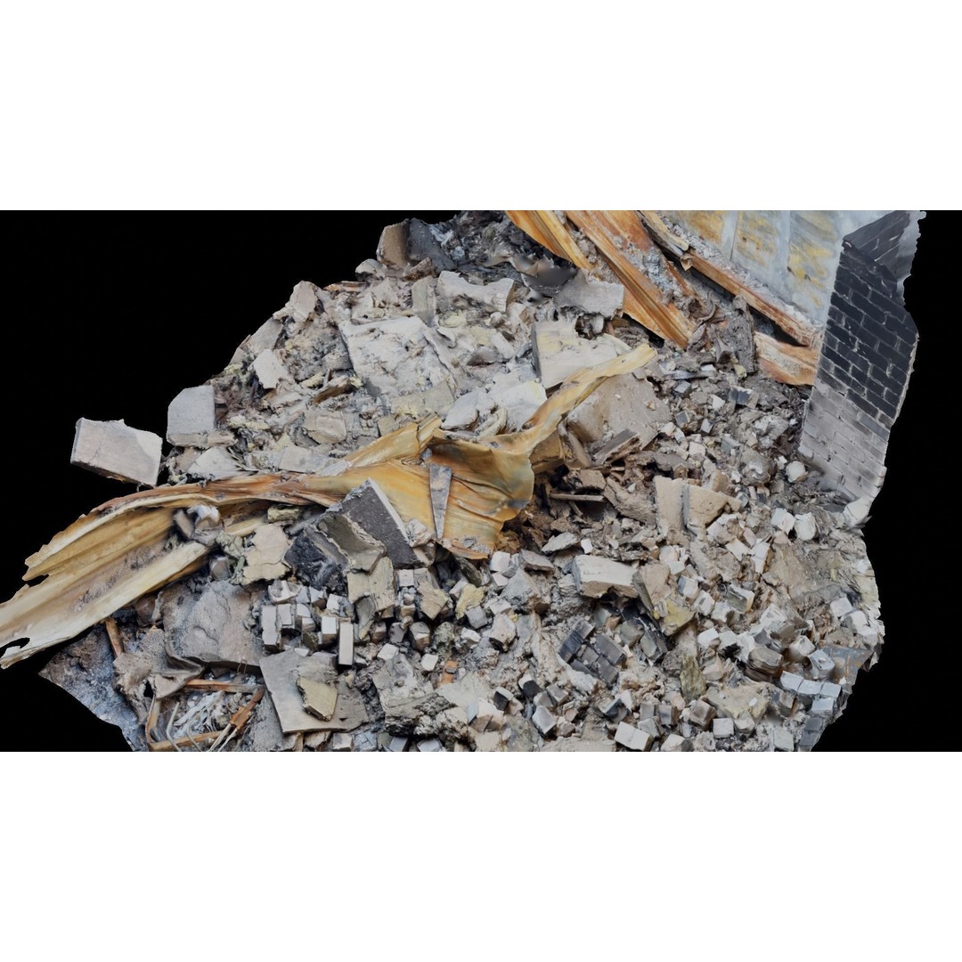 Ukraine Debris 3D Model – Low Poly Game Asset, FBX, Blender - View 23