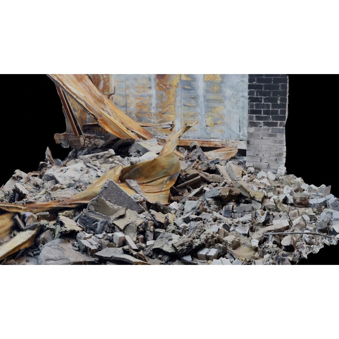 Ukraine Debris 3D Model – Low Poly Game Asset, FBX, Blender - View 24