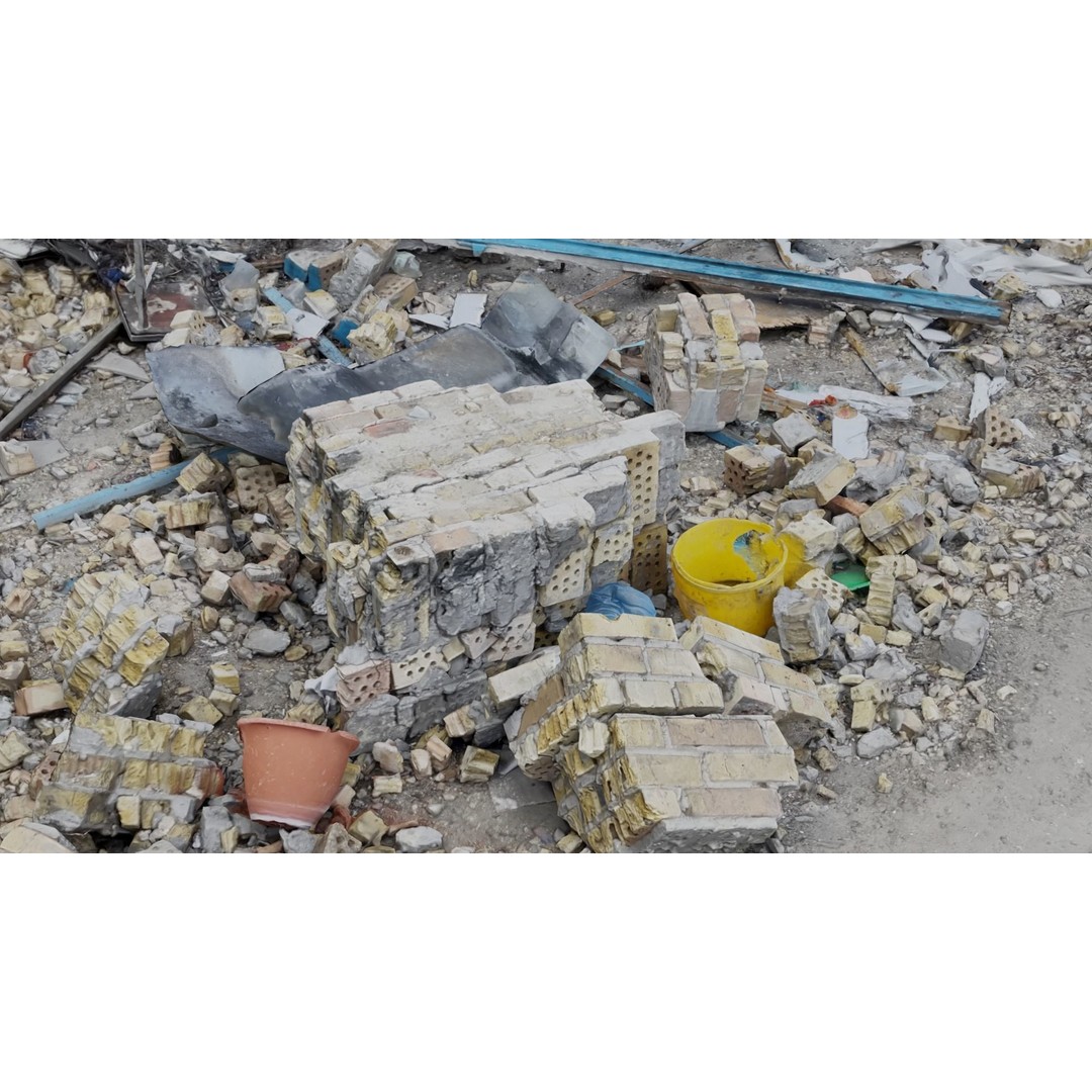 Ukraine Debris 3D Model – Low Poly Game Asset, FBX, Blender - View 31