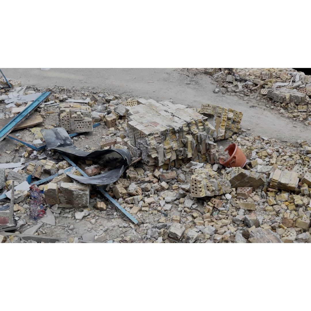 Ukraine Debris 3D Model – Low Poly Game Asset, FBX, Blender - View 32