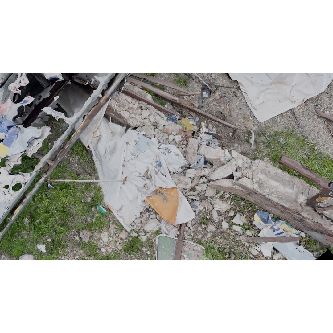 Ukraine Debris 3D Model – Low Poly Game Asset, FBX, Blender - View 4