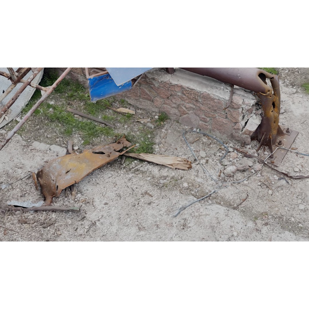 Ukraine Debris 3D Model – Low Poly Game Asset, FBX, Blender - View 5