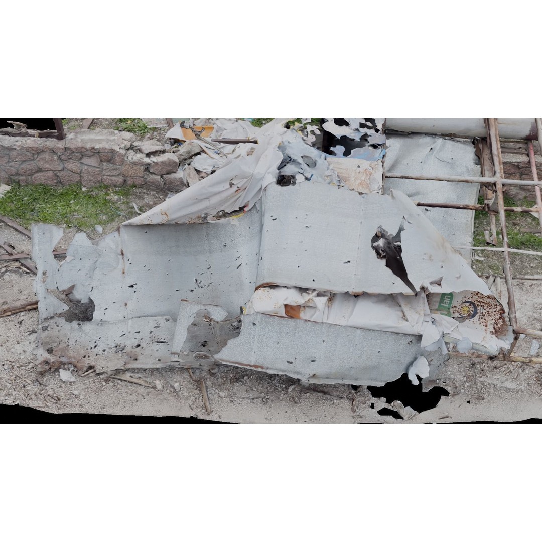 Ukraine Debris 3D Model – Low Poly Game Asset, FBX, Blender - View 6