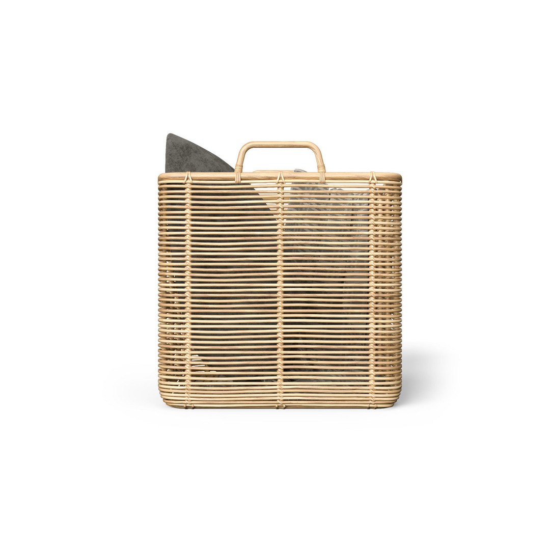 Vivi Rattan Basket 3D Model – High Poly PBR Asset, FBX - View 7