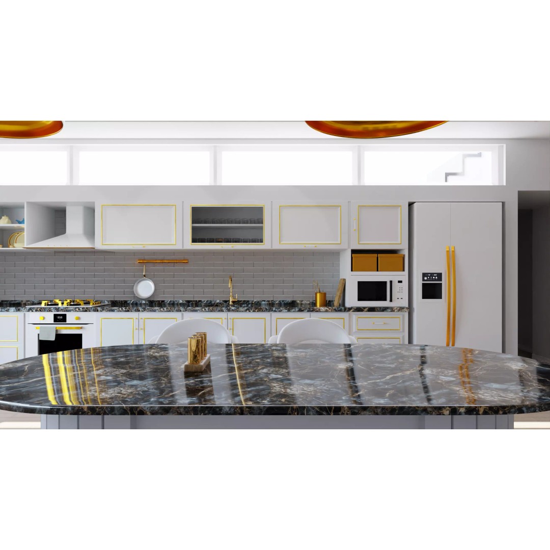 High Detail Kitchen 3D Model – PBR Interior Visualization, Blender - View 2