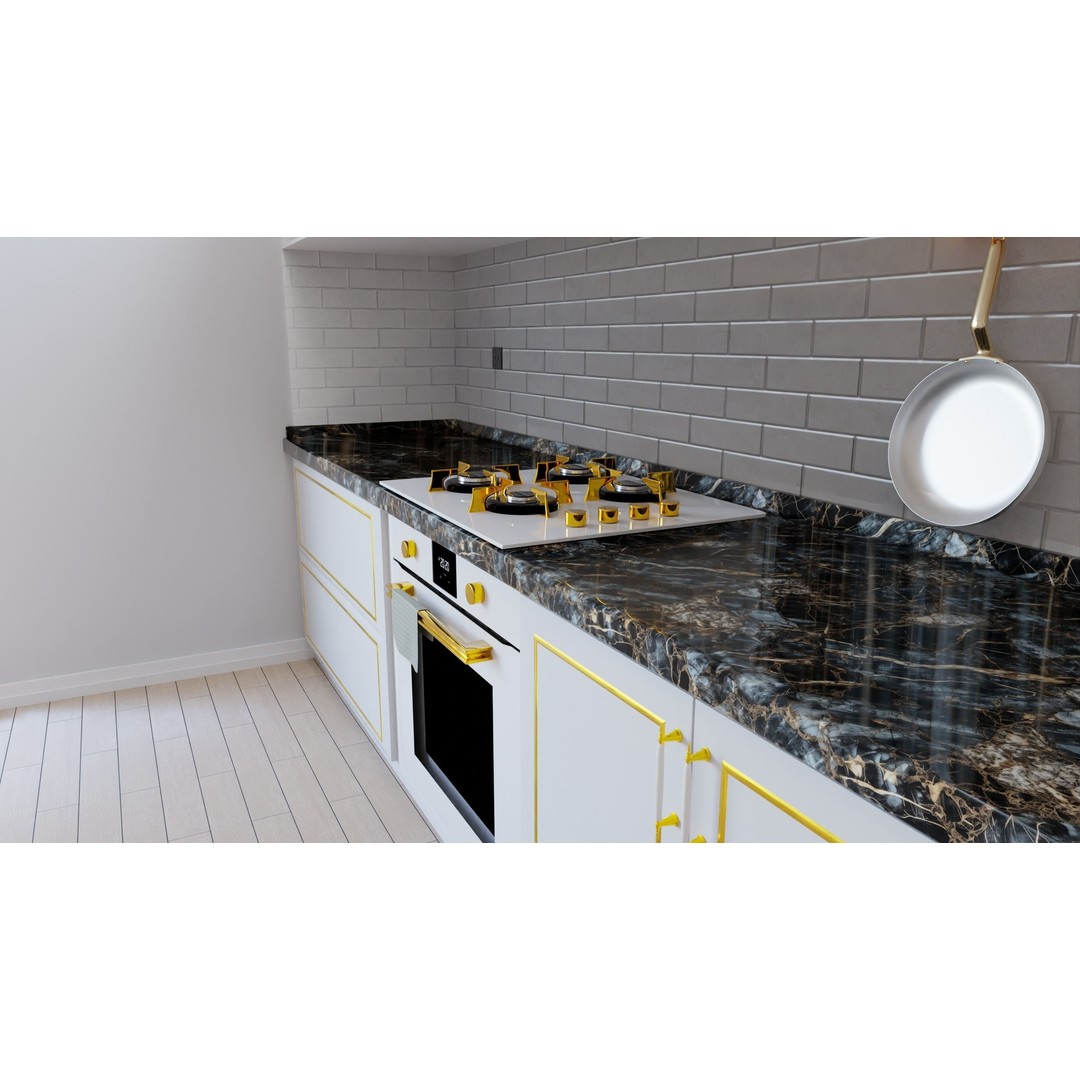 High Detail Kitchen 3D Model – PBR Interior Visualization, Blender - View 7
