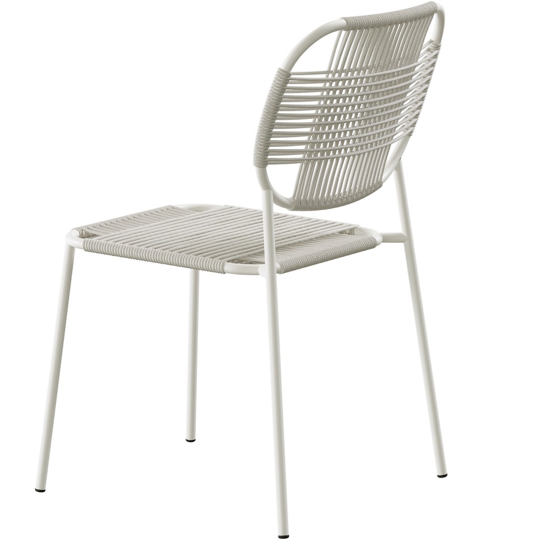 Outdoor Dining Set 3D Model – Wicker Furniture Set, FBX, PBR Textures - View 6