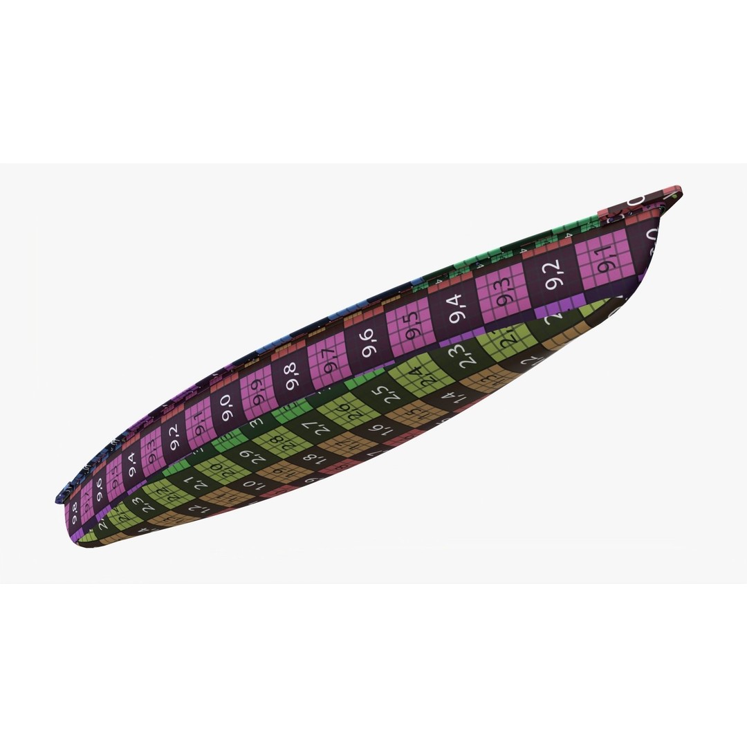 Canoe 3D Model – PBR Textured Recreational Watercraft, FBX/OBJ - View 14
