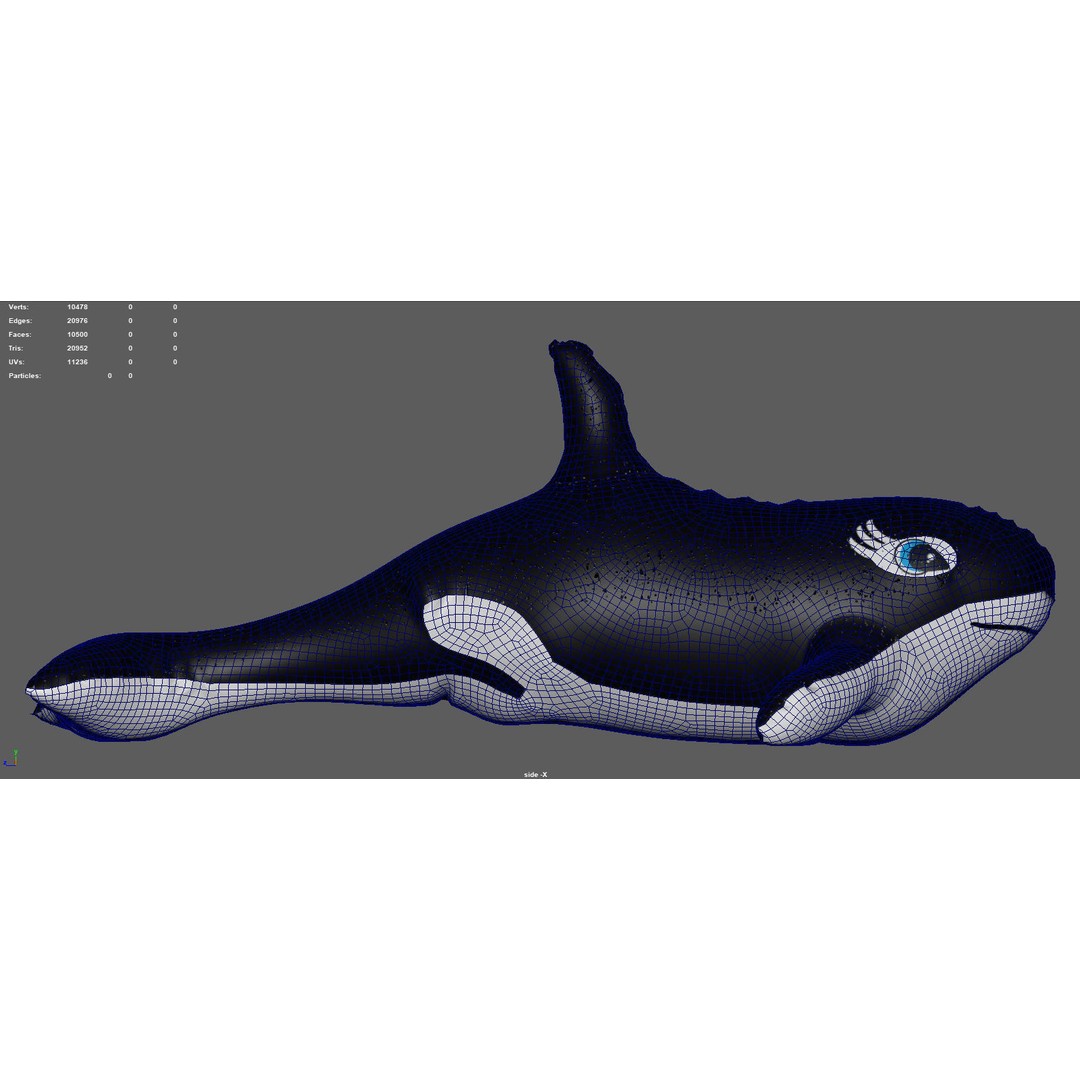 Orca Float 3D Model – Low Poly PBR Asset for Games and Animation