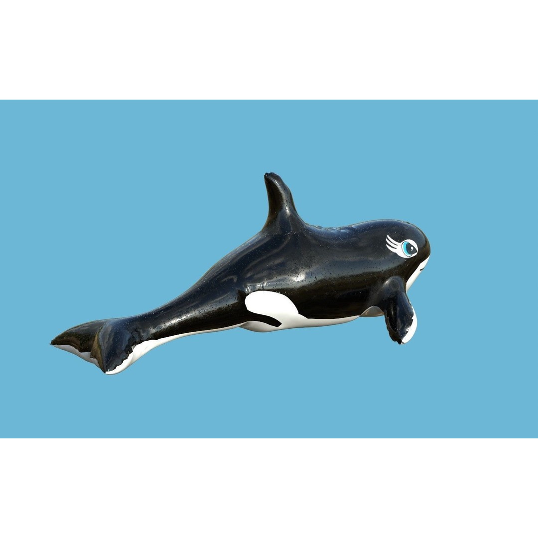 Orca Float 3D Model – Low Poly PBR Asset for Games and Animation - View 4