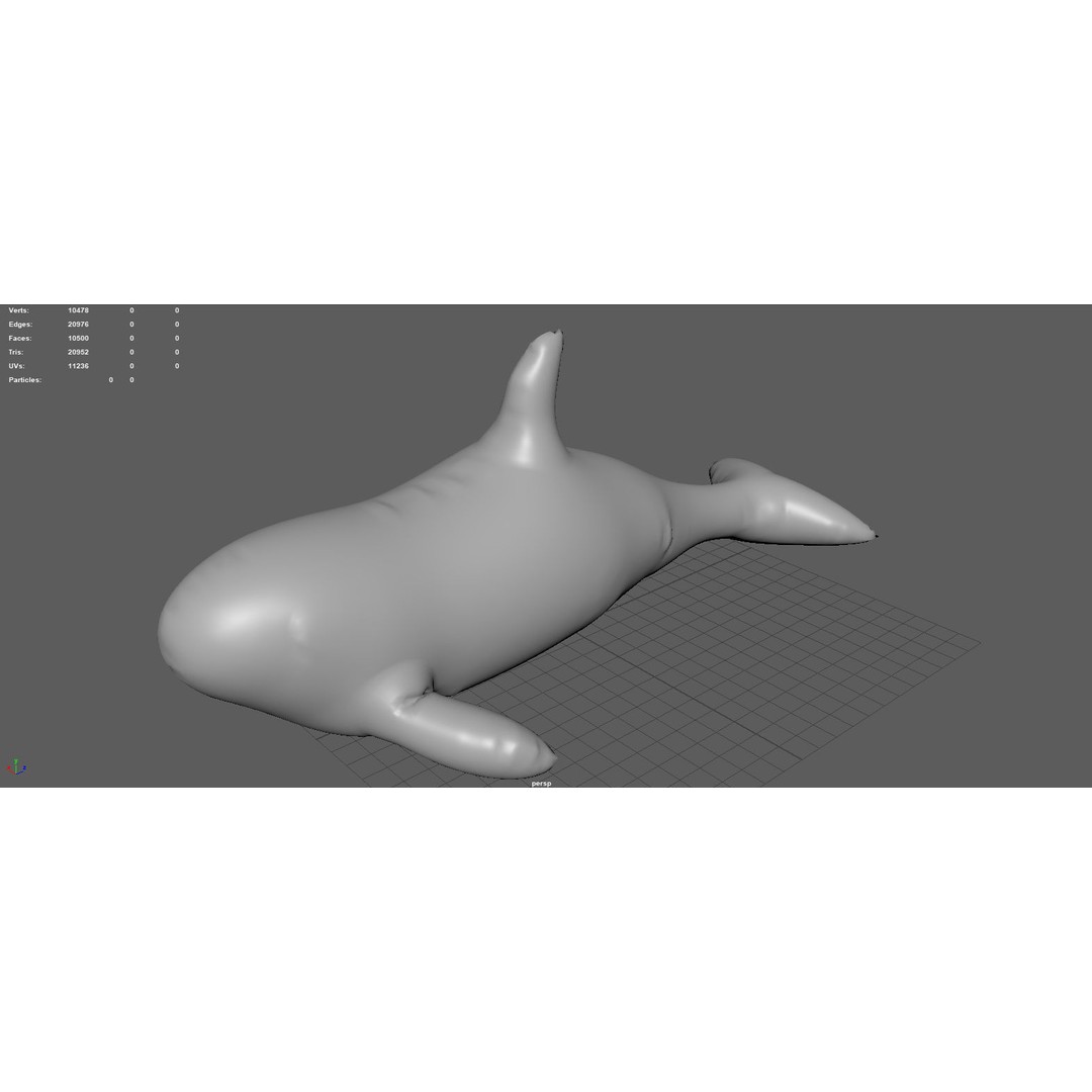 Orca Float 3D Model – Low Poly PBR Asset for Games and Animation - View 7