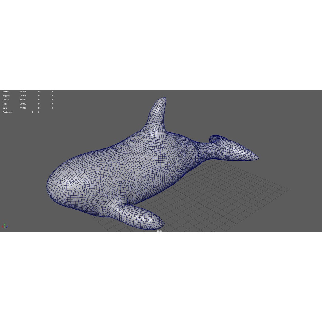 Orca Float 3D Model – Low Poly PBR Asset for Games and Animation - View 8
