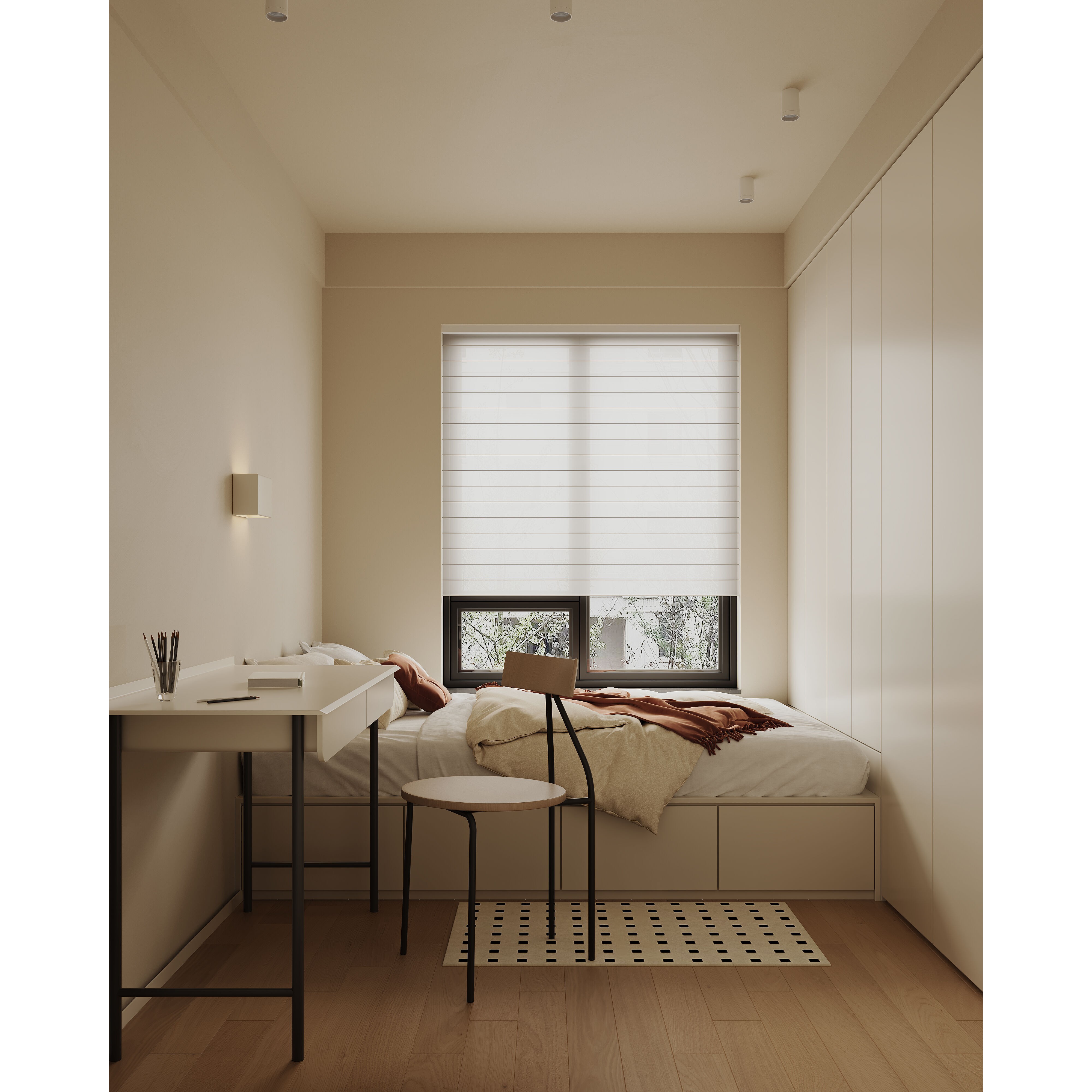 Warm Modern Living Room Scene - Corona Ready 3D Model - View 13