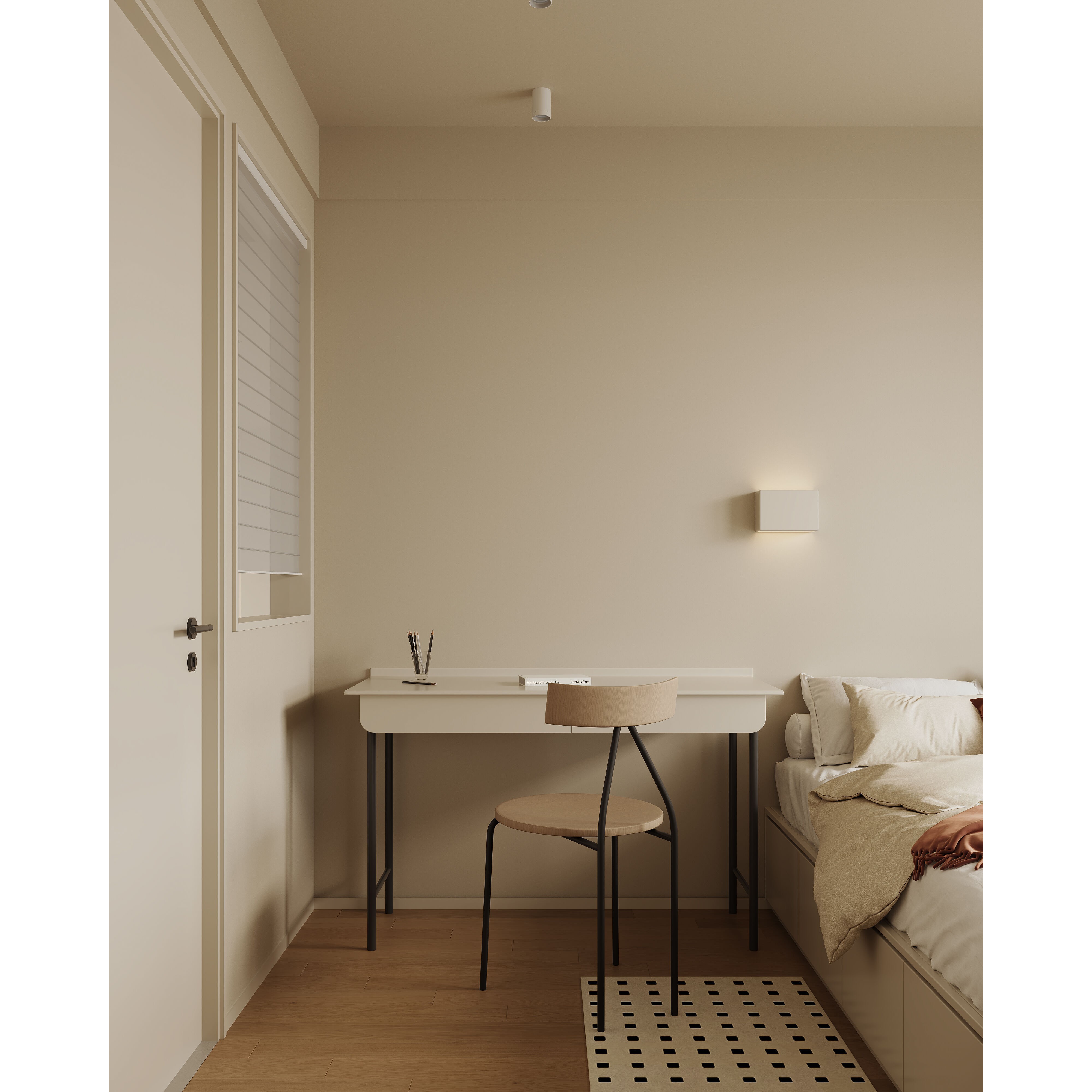 Warm Modern Living Room Scene - Corona Ready 3D Model - View 14