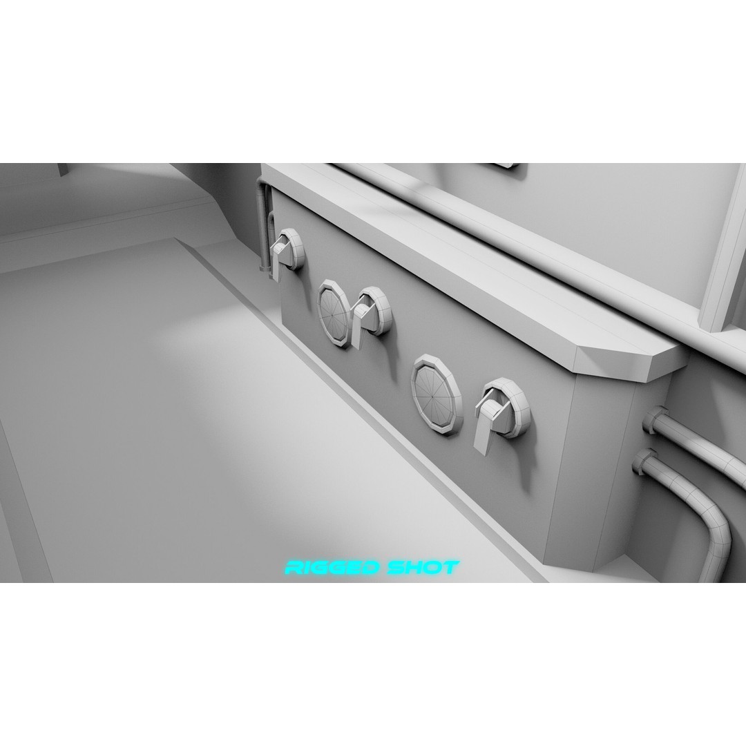 Sailing Yacht Hydrofoil 3D Model – Low Poly PBR Game Asset, FBX - View 41