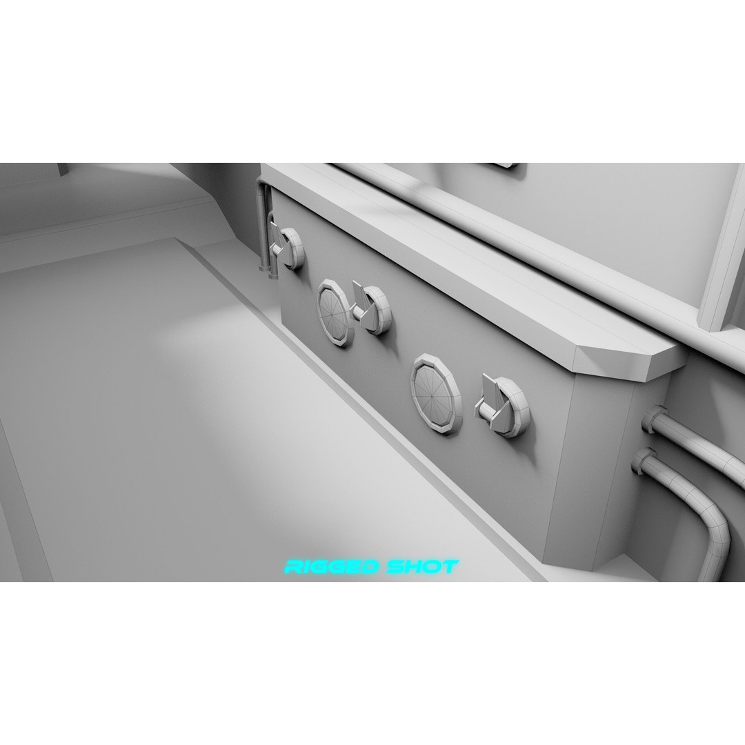 Sailing Yacht Hydrofoil 3D Model – Low Poly PBR Game Asset, FBX - View 42