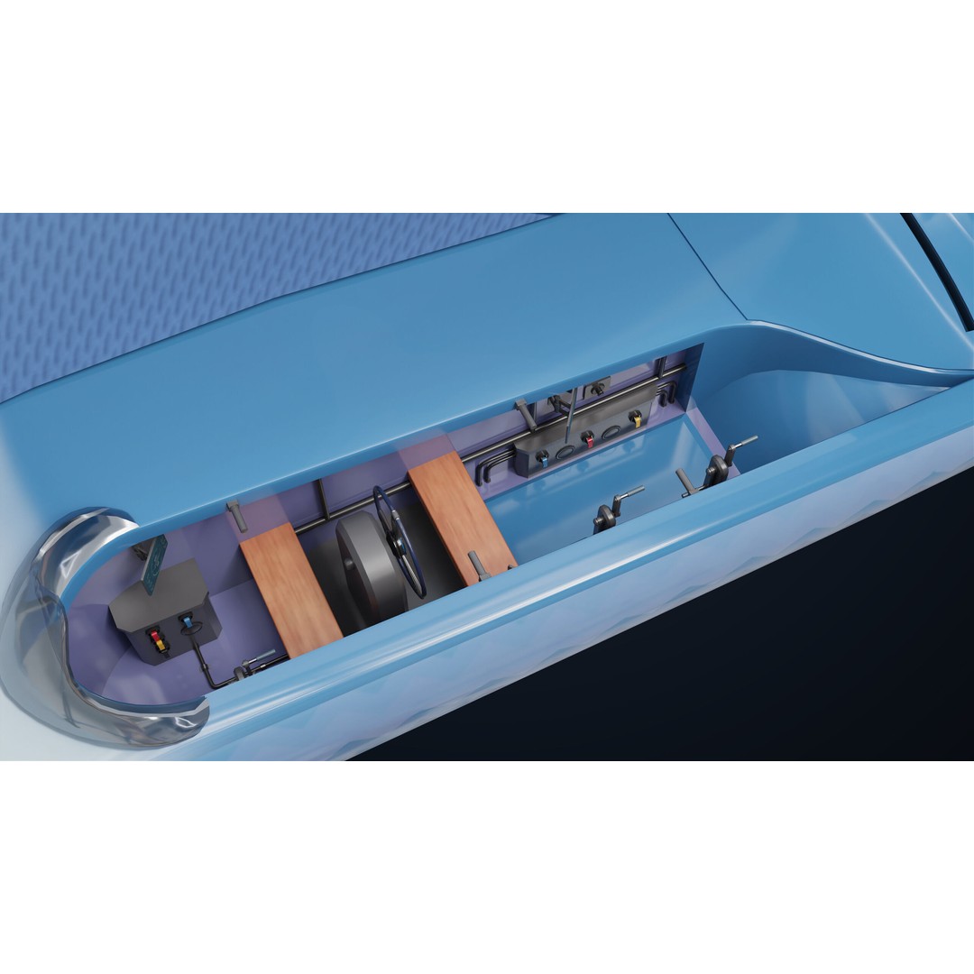 Sailing Yacht Hydrofoil 3D Model – Low Poly PBR Game Asset, FBX - View 7