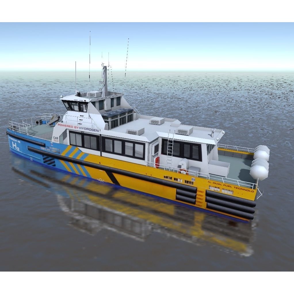Offshore Supply Ship 3D Model – Low Poly Marine Vessel, FBX, Unity - View 11