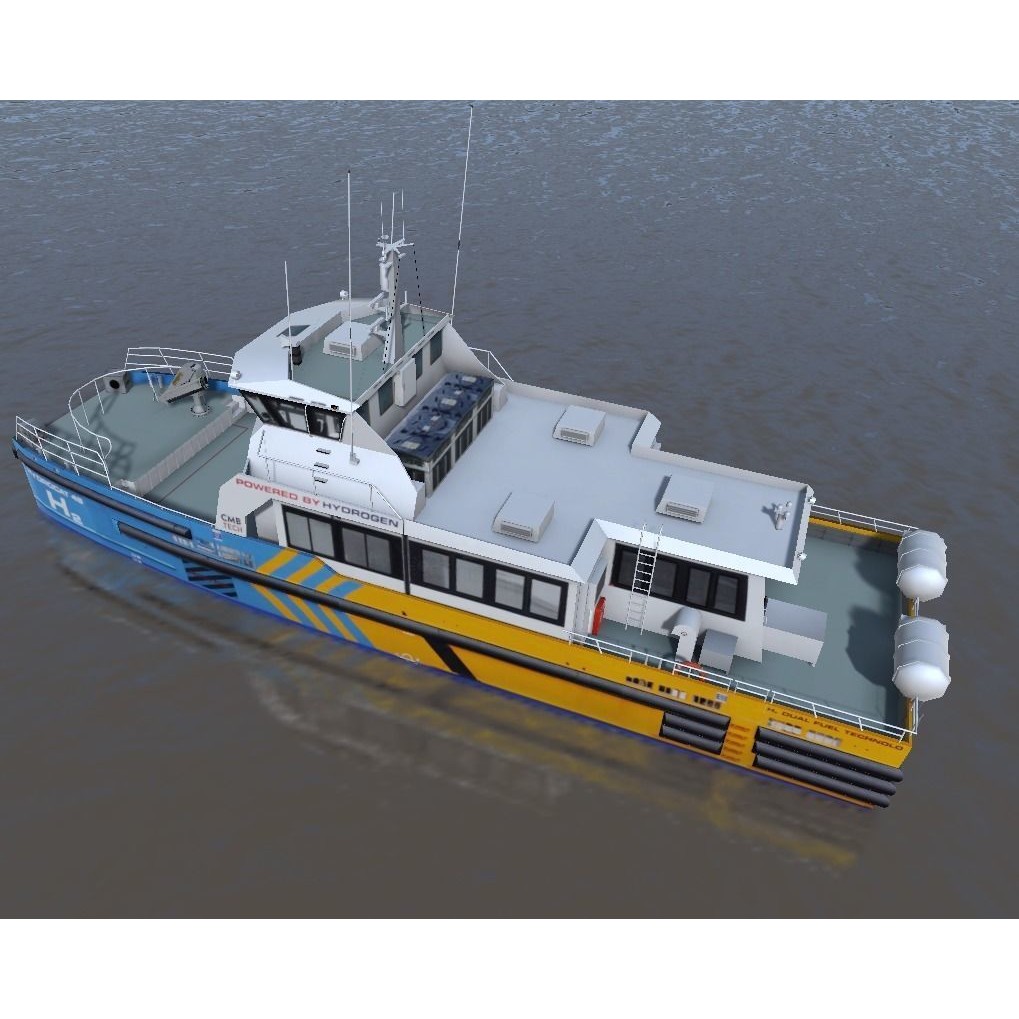 Offshore Supply Ship 3D Model – Low Poly Marine Vessel, FBX, Unity - View 12