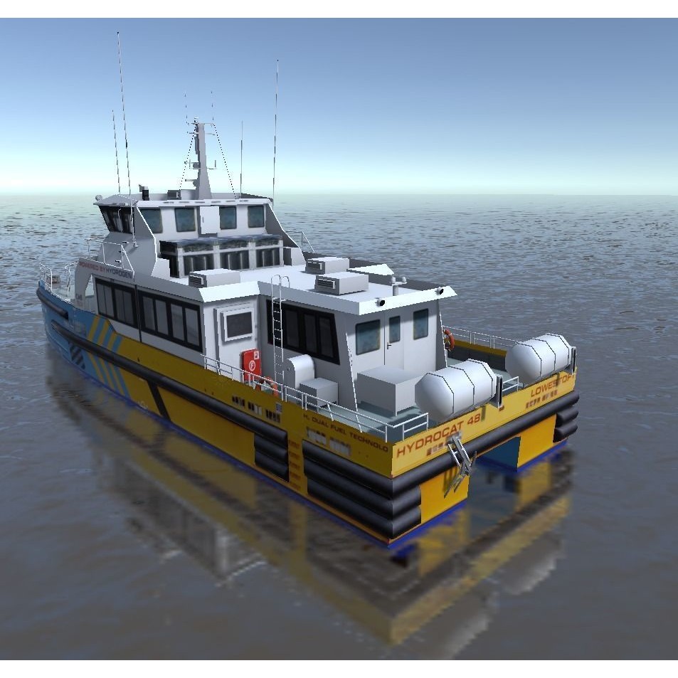 Offshore Supply Ship 3D Model – Low Poly Marine Vessel, FBX, Unity - View 13