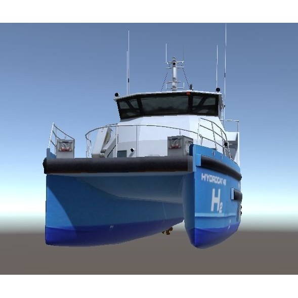 Offshore Supply Ship 3D Model – Low Poly Marine Vessel, FBX, Unity - View 4