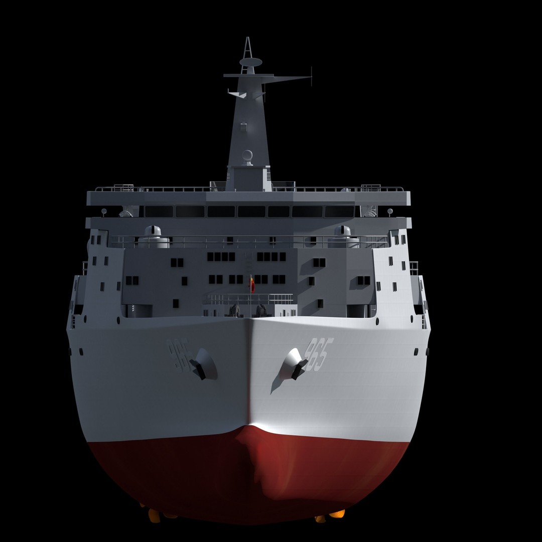 Hulun Lake Supply Ship 3D Model – Military Watercraft, FBX, OBJ - View 17