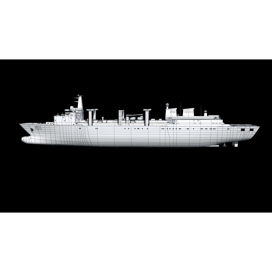Hulun Lake Supply Ship 3D Model – Military Watercraft, FBX, OBJ - View 19