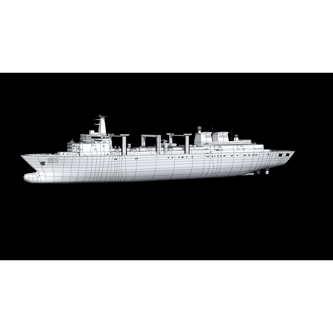Hulun Lake Supply Ship 3D Model – Military Watercraft, FBX, OBJ - View 27