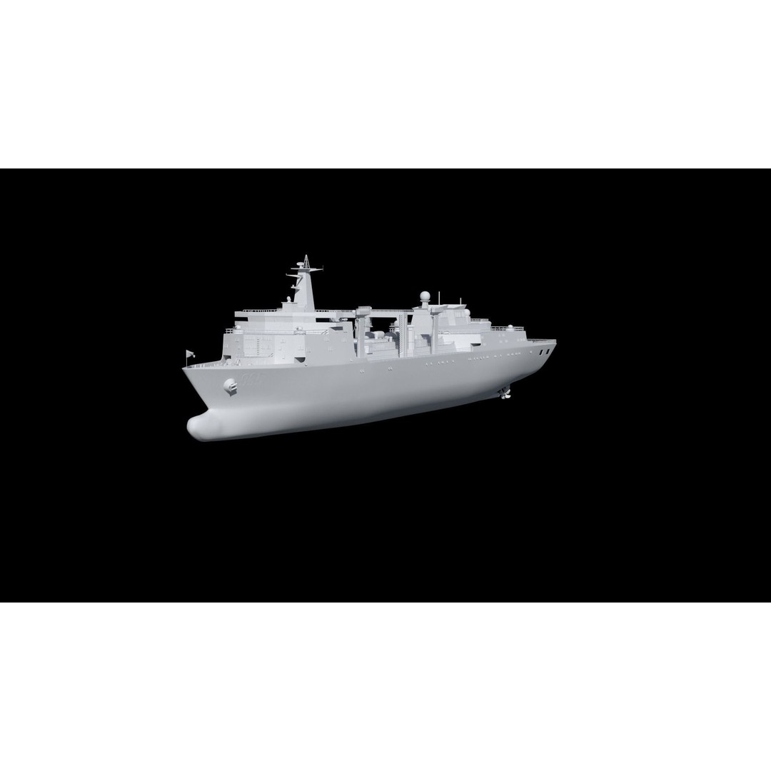 Hulun Lake Supply Ship 3D Model – Military Watercraft, FBX, OBJ - View 31