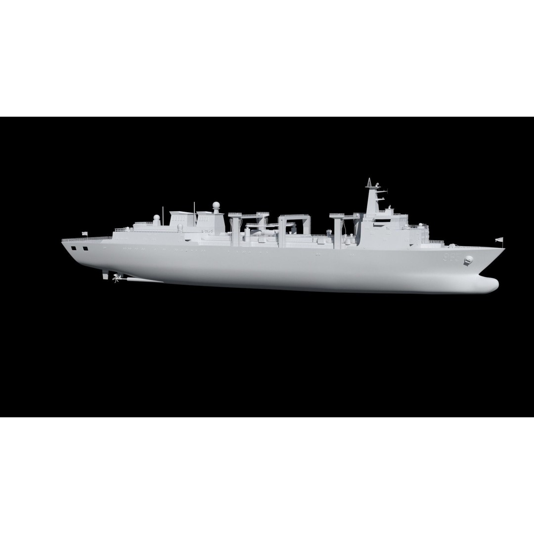 Hulun Lake Supply Ship 3D Model – Military Watercraft, FBX, OBJ - View 32
