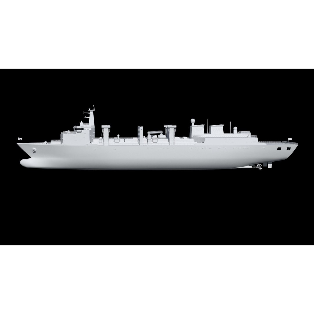 Hulun Lake Supply Ship 3D Model – Military Watercraft, FBX, OBJ - View 33