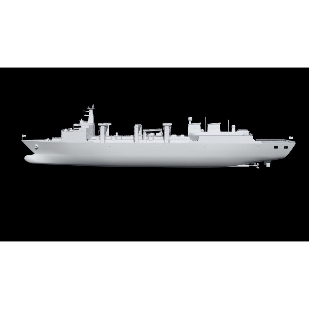 Hulun Lake Supply Ship 3D Model – Military Watercraft, FBX, OBJ - View 34