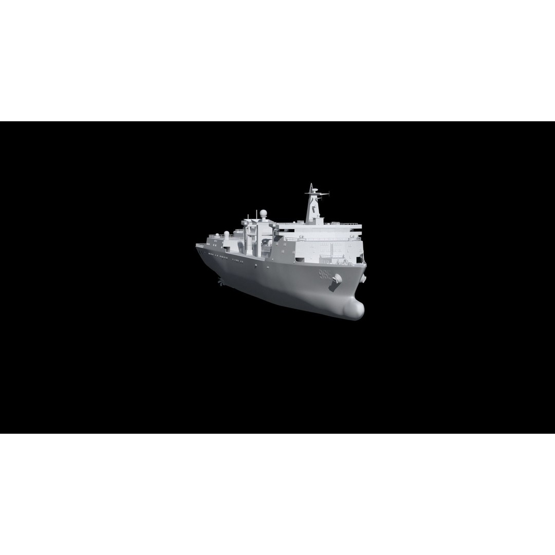 Hulun Lake Supply Ship 3D Model – Military Watercraft, FBX, OBJ - View 35