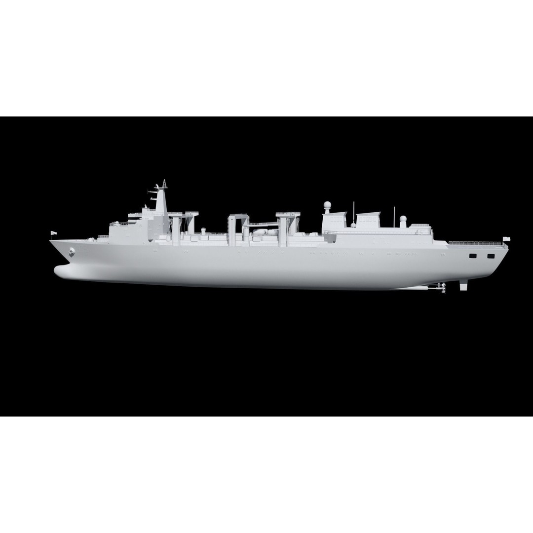 Hulun Lake Supply Ship 3D Model – Military Watercraft, FBX, OBJ - View 40