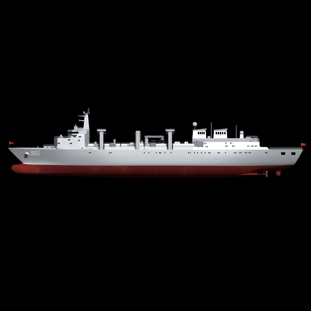 Hulun Lake Supply Ship 3D Model – Military Watercraft, FBX, OBJ - View 8