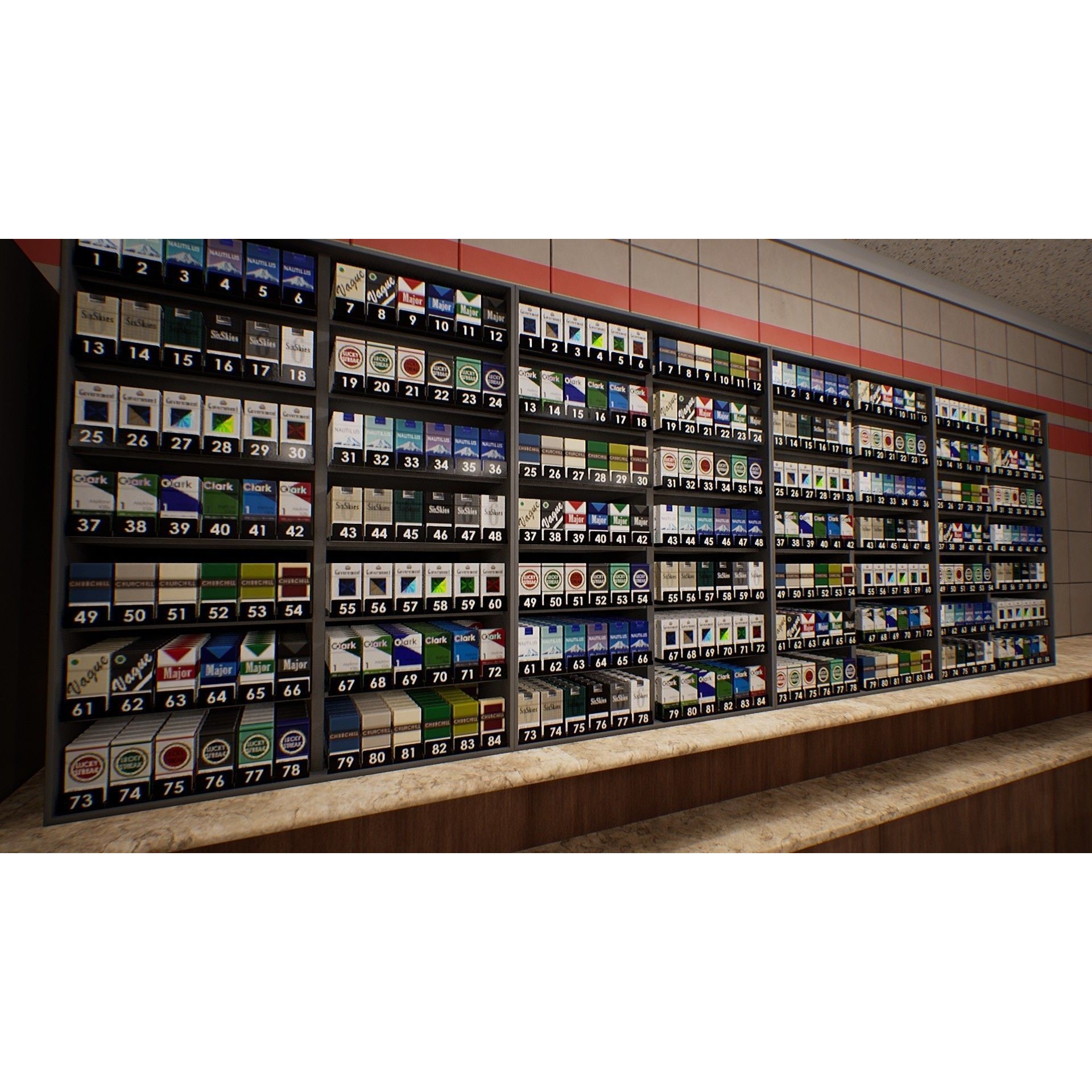 Japanese Convenience Store - Low-Poly Game-Ready 3D Model - View 14