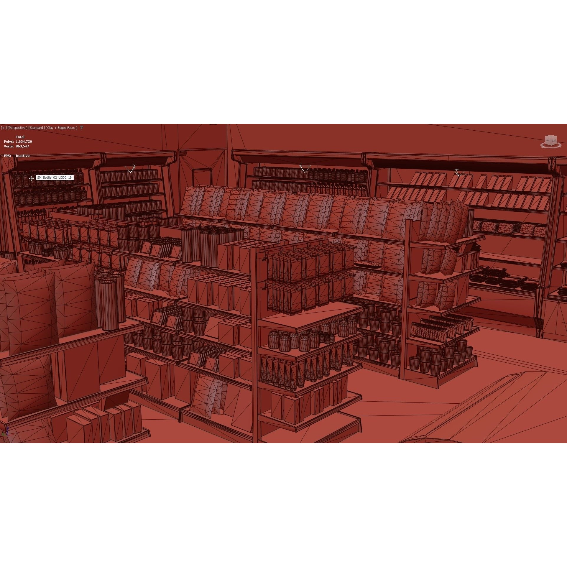 Japanese Convenience Store - Low-Poly Game-Ready 3D Model - View 18